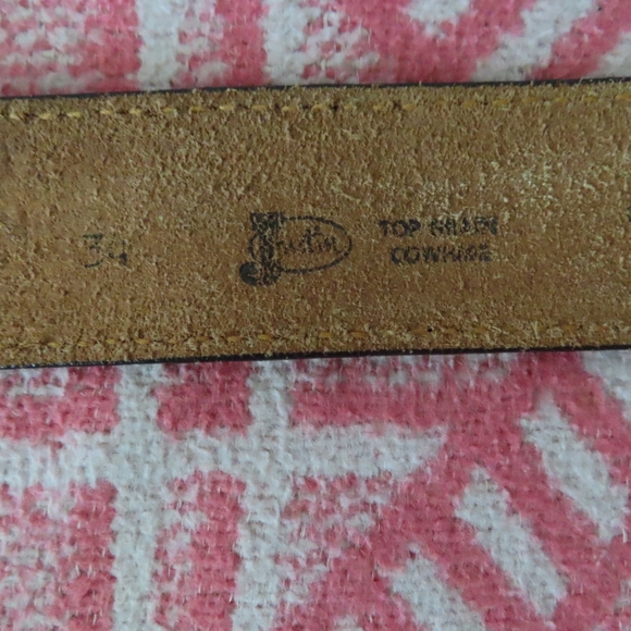 vintage justin western cutter bill leather belt 34 - Picture 6 of 7